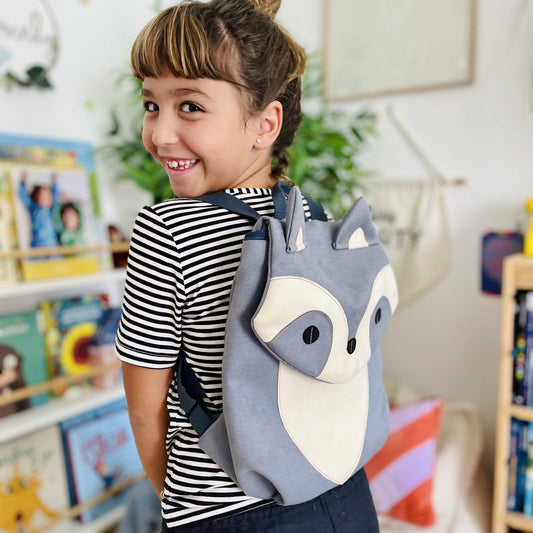 HANNA RACCOON BABY AND CHILDREN'S BACKPACK